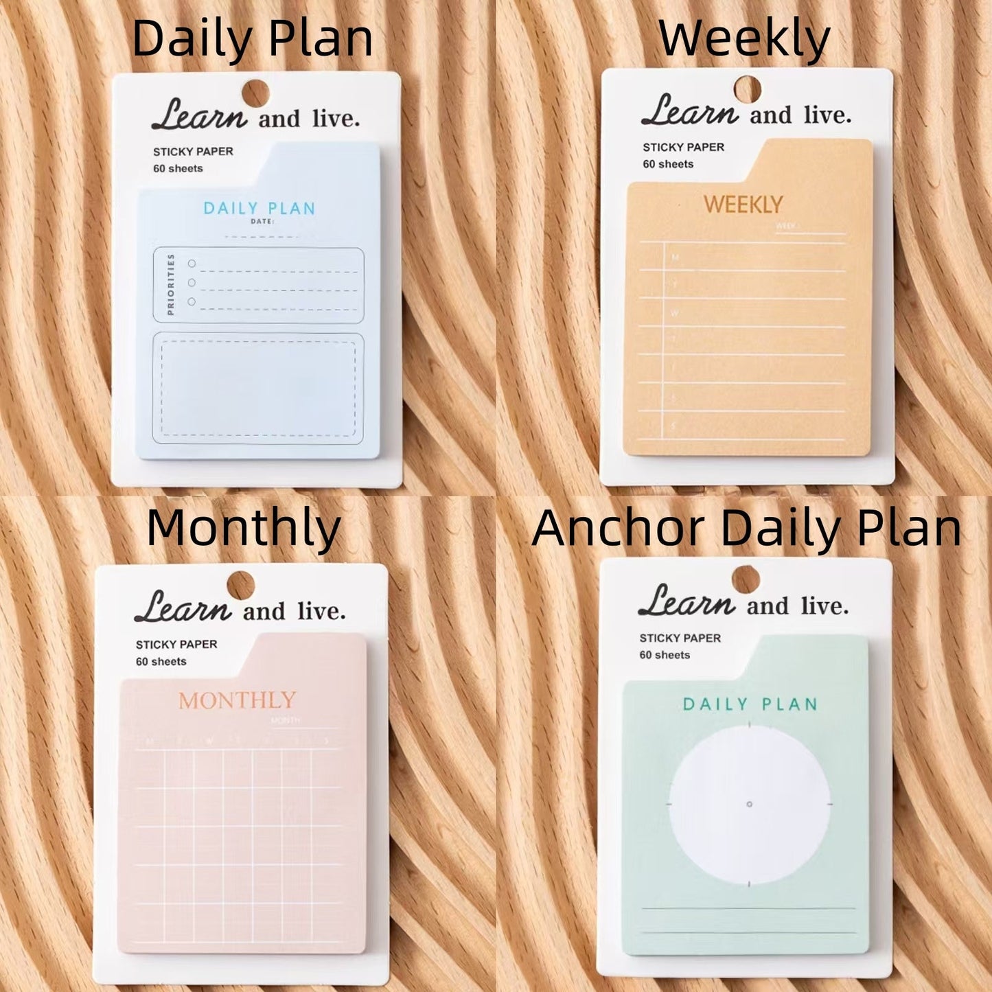 Sticky Tabs | Cute Sticky Notes | Self Adhesive Note Memo Pad | Lined Blank Plan | Planner Journal Accessories Study School Office Supplies