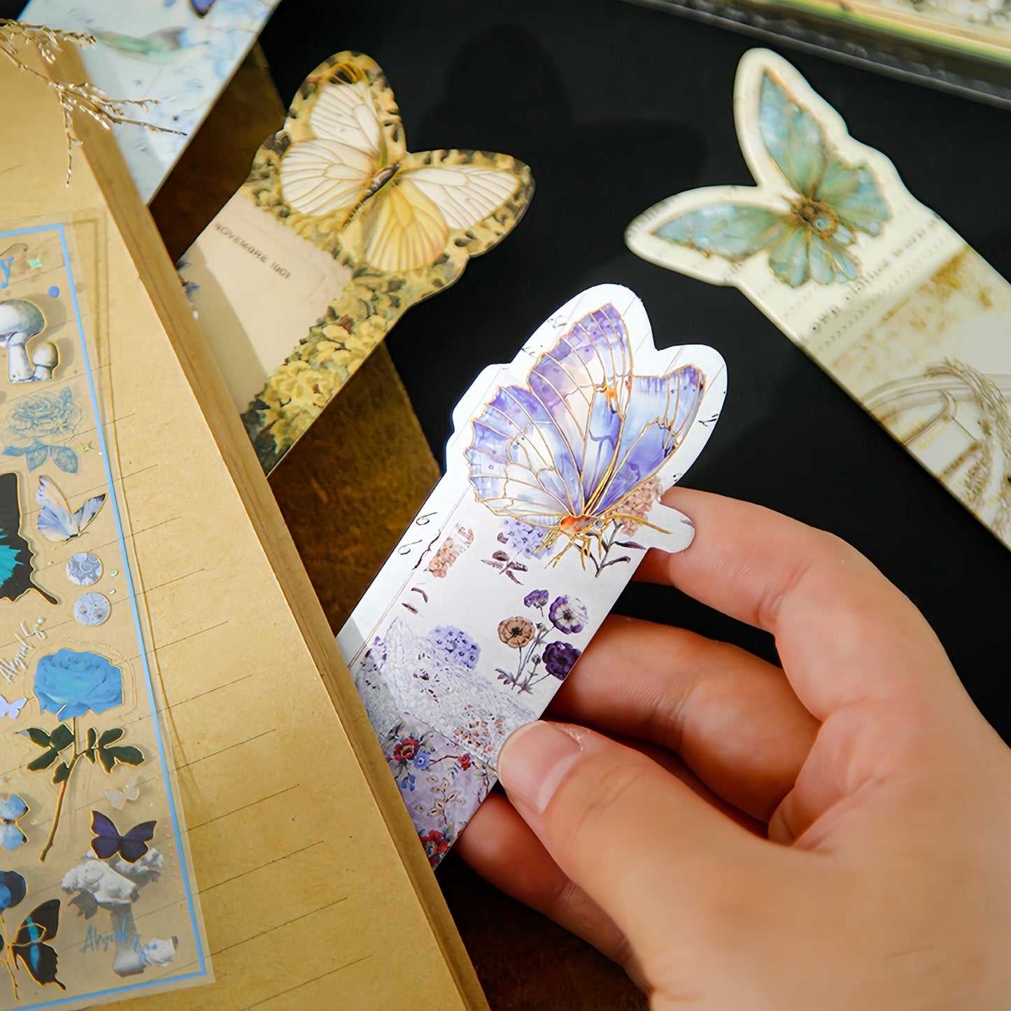 Retro Butterfly Dream Bookmark | Butterfly Page Keeper | Book Lover Gift | Planner Journal Bookmarks | Book Accessories Gift for Reader Her