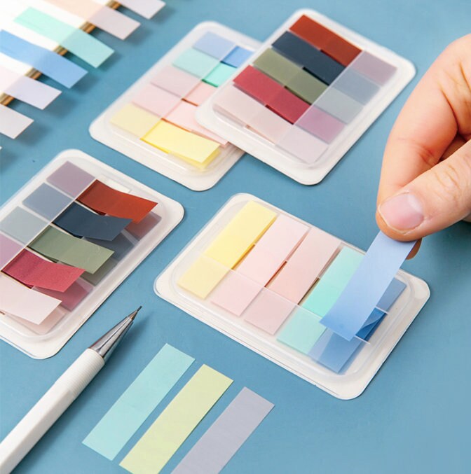 Transparent Index Sticky Notes | Page Markers | Index Stickers| Planner | Study Supplies