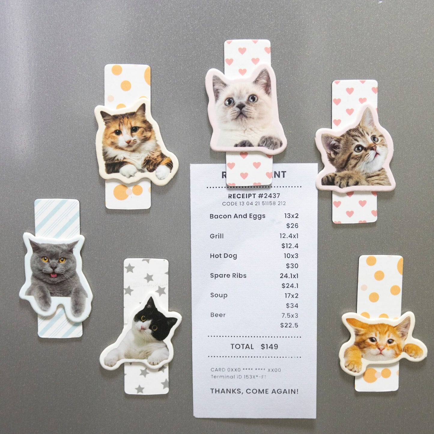Cute Cat Magnetic Bookmark | Kawaii Kitten Page Keeper | Book Lover Gift | Planner Journal Bookmarks | Book Accessories Gift for Reader Her