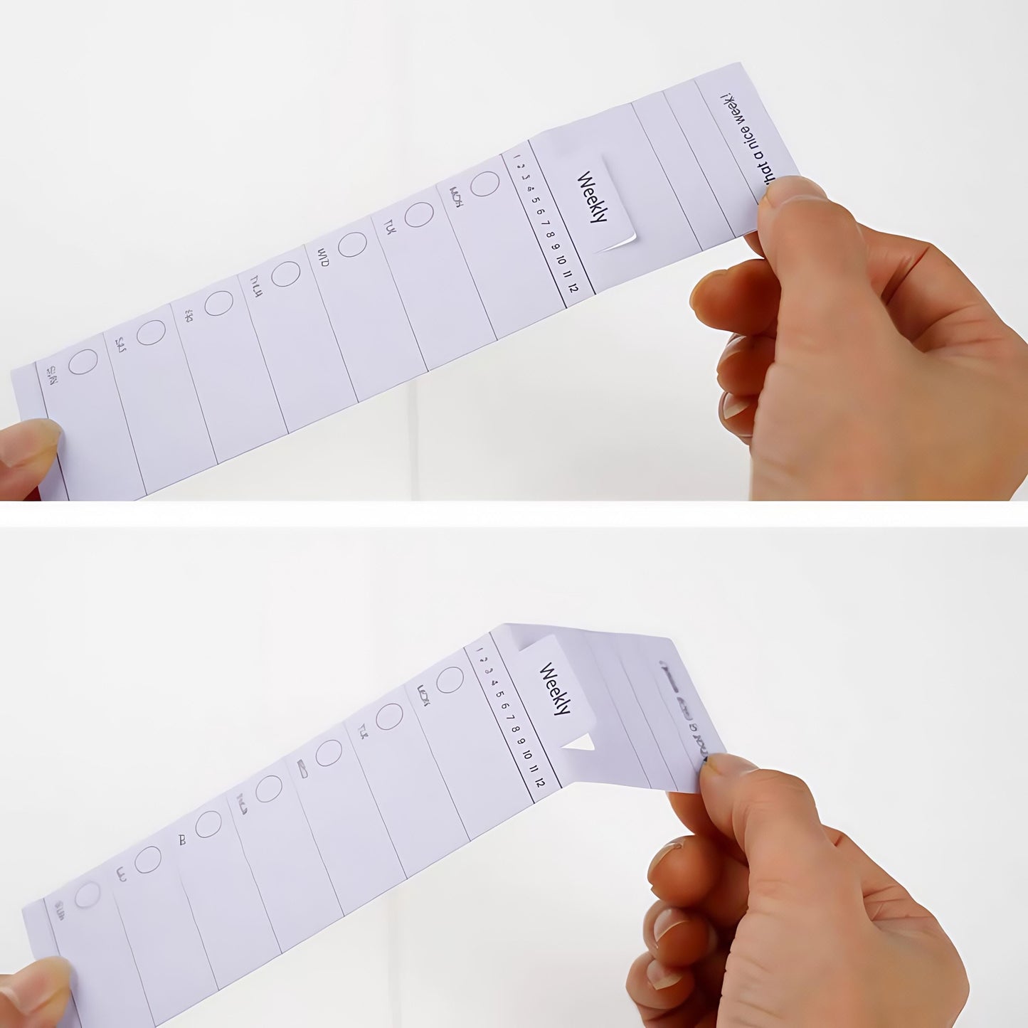 Foldable Notepad | Memo Pad | Creative Bookmark | Todo Weekly Plan Habit Timetable Reader Record | Office Study Supplies |Gift for Booklover