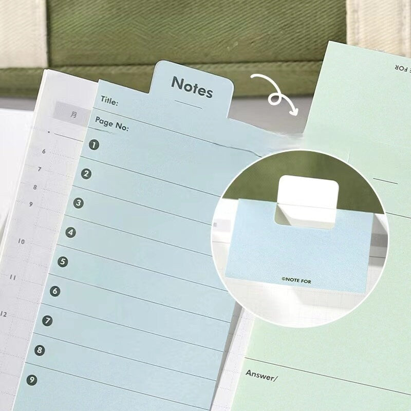 Creative Foldable Notepad | Memo Pad | Creative Bookmark | Note Taking | Office Study Supplies | Gift for Booklover