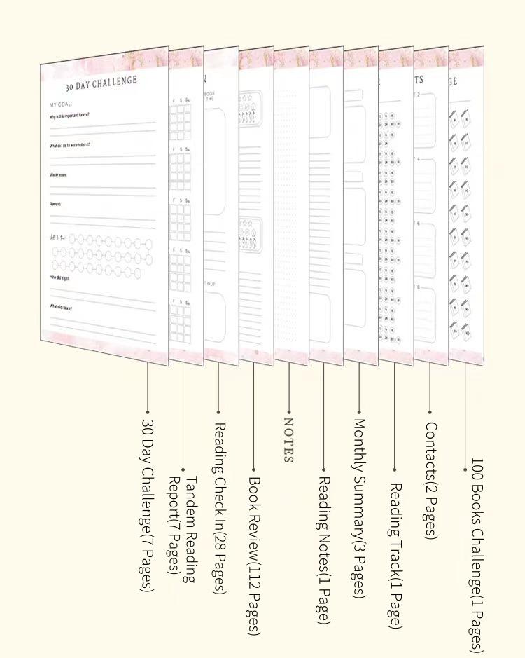 Reading Journal | Reading Planner | Book Club Gift for Her | Book Lover's Journal and Organizer | Read & Review Journal