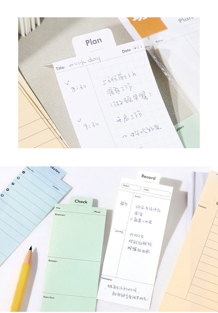 Creative Foldable Notepad | Memo Pad | Creative Bookmark | Note Taking | Office Study Supplies | Gift for Booklover