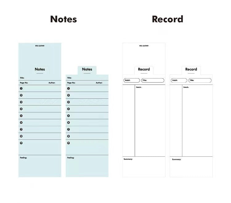 Creative Foldable Notepad | Memo Pad | Creative Bookmark | Note Taking | Office Study Supplies | Gift for Booklover