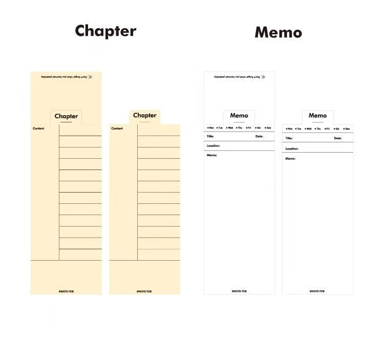 Creative Foldable Notepad | Memo Pad | Creative Bookmark | Note Taking | Office Study Supplies | Gift for Booklover