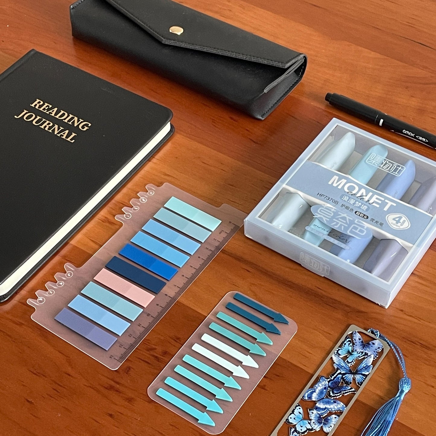 Luxury Booklover Gift Set | Reading Accessories | A5 Reading Journal Book Annotation Kit | Bookworm Gift for Her Him | Reading Gift
