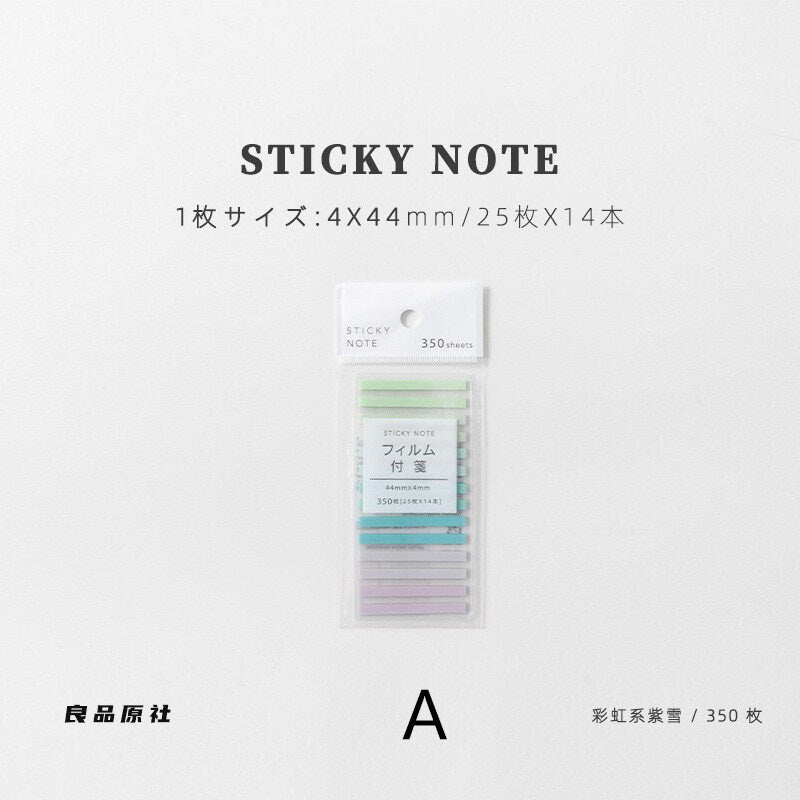 Rainbow Color Bookmark | Slim Translucent Sticky Note Tabs | Book Tabs | Page Flags | Highlighter Strips Tape | Planner Study Supplies