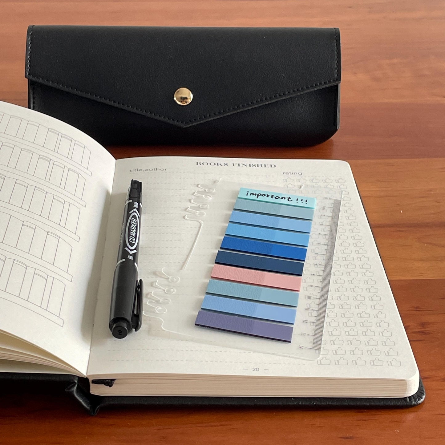 Luxury Booklover Gift Set | Reading Accessories | A5 Reading Journal Book Annotation Kit | Bookworm Gift for Her Him | Reading Gift