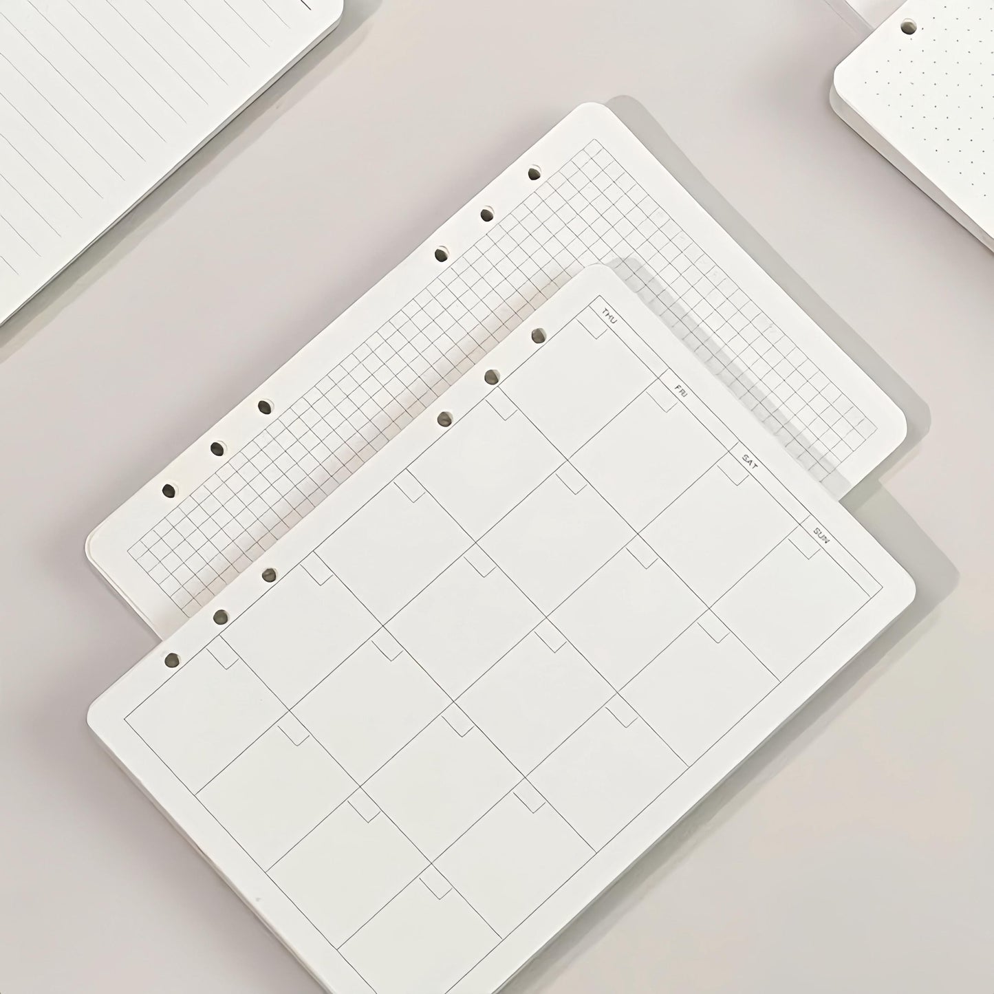 80 Sheets Printed Planner Inserts | Personal A5 Size | 6 Rings Planner | Binder Refills | 2025 Planner Inserts | Weekly Monthly Daily Plan