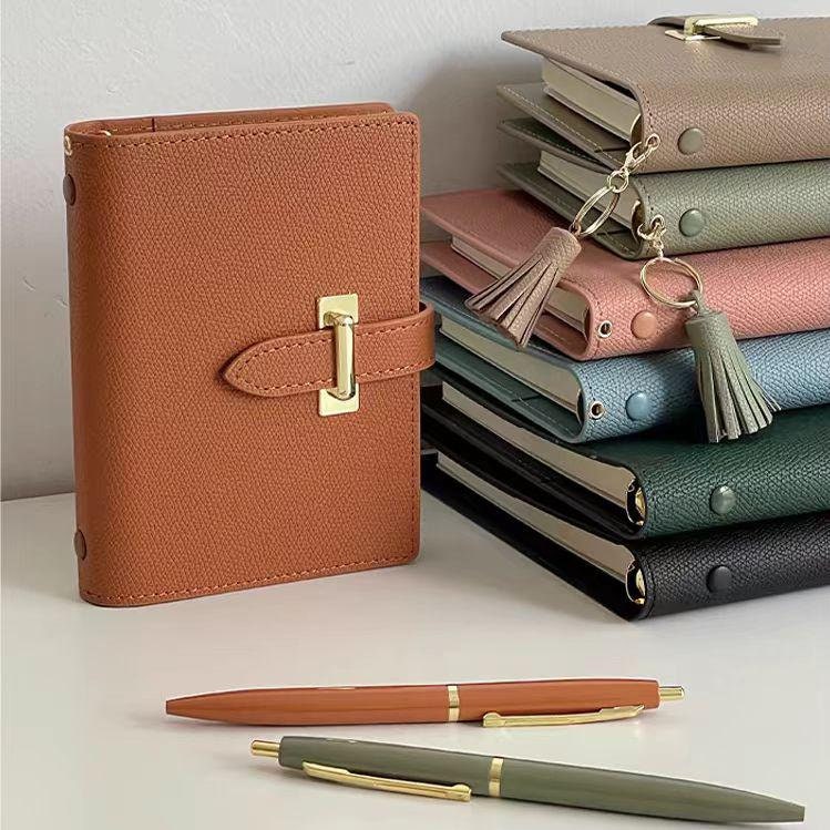 2025 Leather 6 Ring Planner Binder | A5 Personal A7 M5 Size | Refillable Notebook Journal Daily Planner Organizer | Luxury Gift for Her