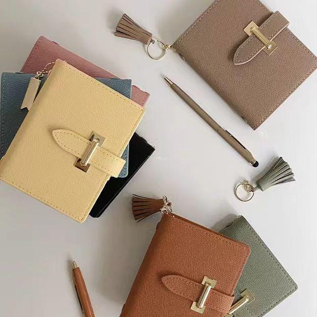 2025 Leather 6 Ring Planner Binder | A5 Personal A7 M5 Size | Refillable Notebook Journal Daily Planner Organizer | Luxury Gift for Her