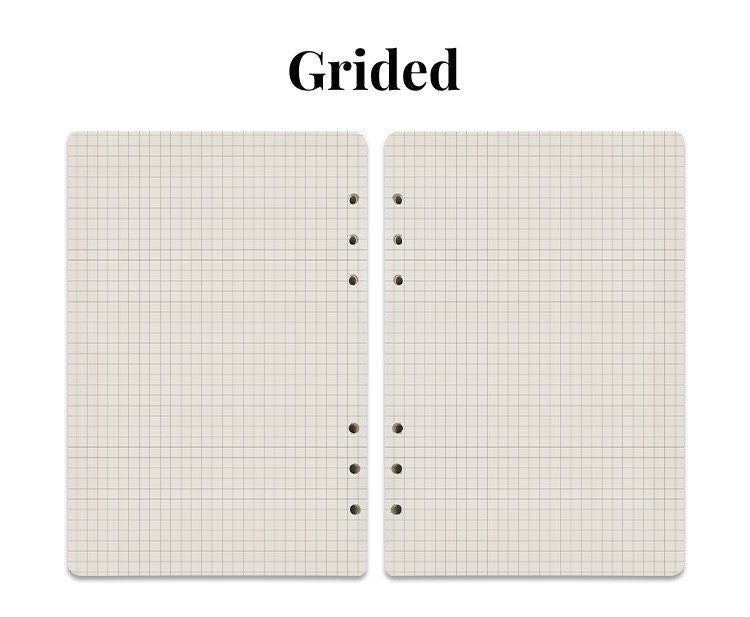 80 Sheets Printed Planner Inserts | Personal A5 Size | 6 Rings Planner | Binder Refills | 2025 Planner Inserts | Weekly Monthly Daily Plan