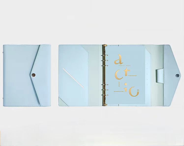 A5 Leather Refillable Planner 6 Ring Binder | A5 Planner Cover | Journal Agenda Notebook | Luxury Gift for Her | School Office Stationery
