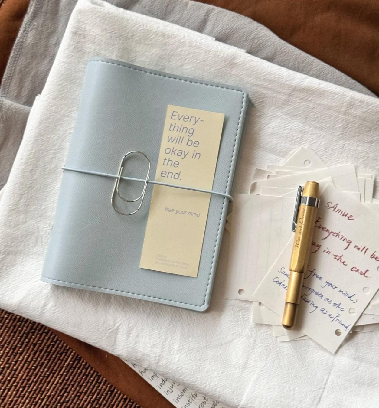 True A6 Vegan Leather 6 Ring Binder Planner | Loose Leaf Binder | Daily Weekly Monthly Planner Journal | 2025 Refillable Planner Cover