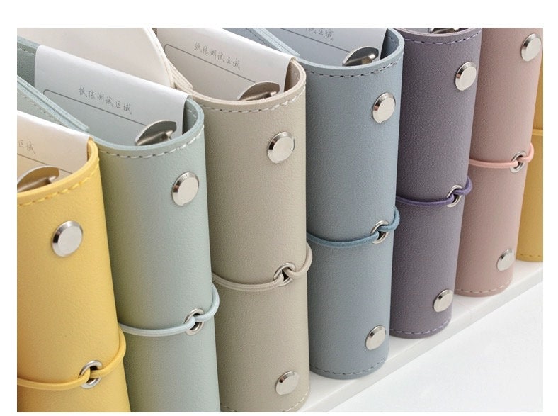 A6 Personal Vegan Leather 6 Ring Binder Cover | Daily Weekly Monthly Planners | Journal Diary Agenda Notebook |Cute School Office Stationery