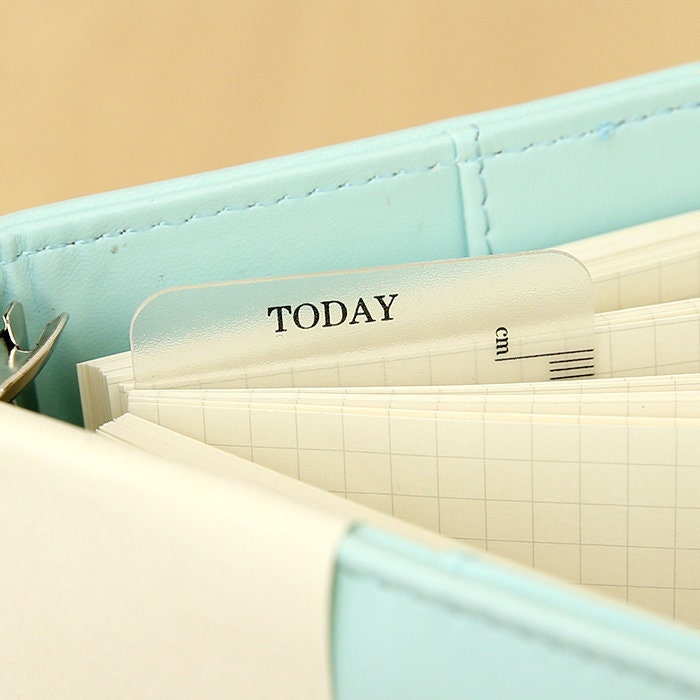 Plastic Today Ruler | Personal A5 Size | 6 Ring Binder Planner Ruler | Filofax Moterm