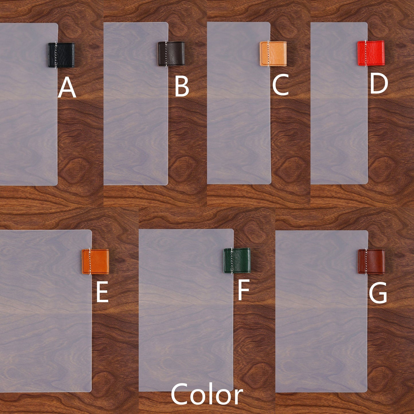 A5 A6 A7 Planner Index Dividers with Leather Pen Clip | 6 Ring Binder Pen Holder | Vintage Leather Planner Journals Notebook Accessories