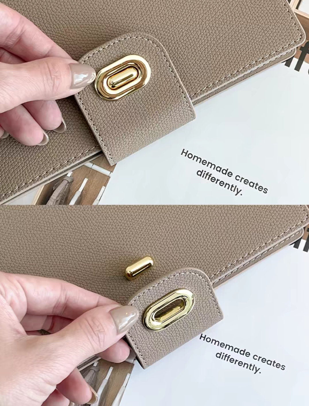 2025 A5 Personal Size Leather 6 Ring Planner Binder | Refillable Notebook Journal Daily Planner Organizer | Business Office School