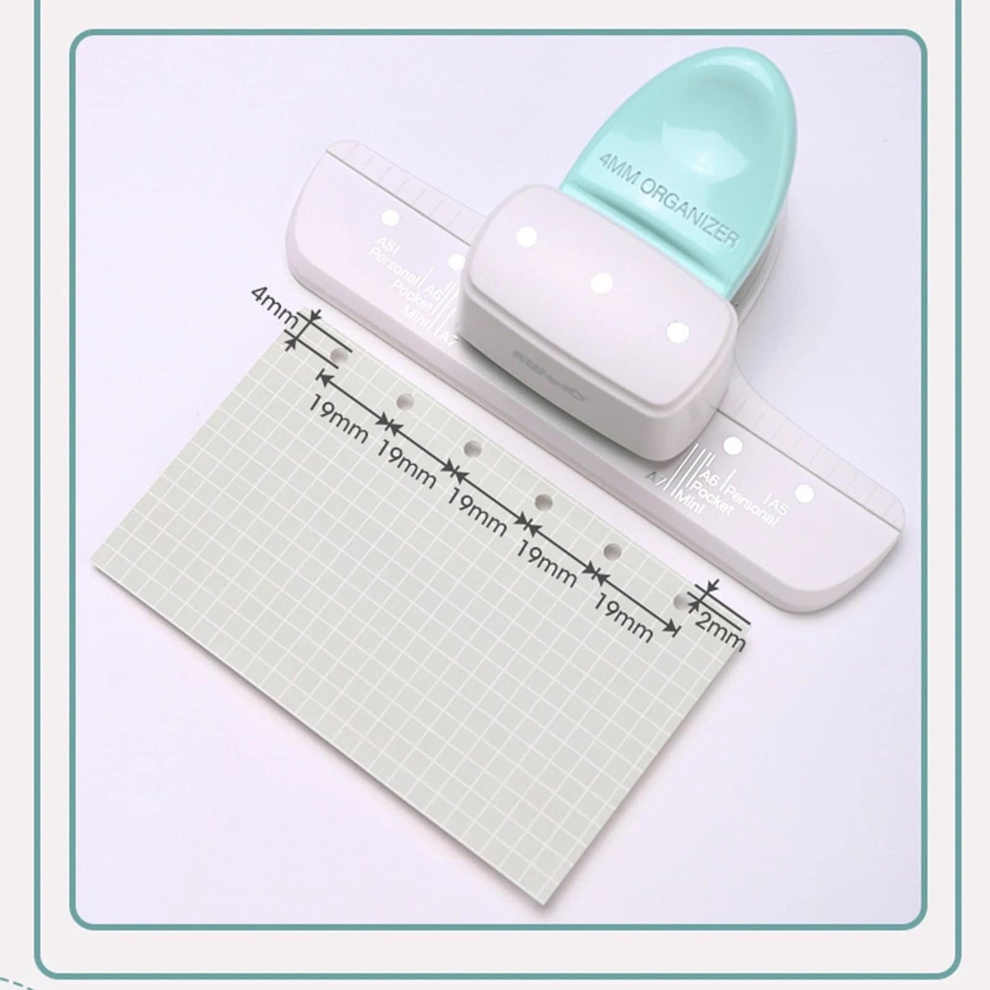 4mm Small Hole Punch | 3 Hole Puncher | for 6 Ring Binder | A5 A6 Personal A7 Pocket A8 Mini | Planner Refills Punch | Loose-Leaf Paper