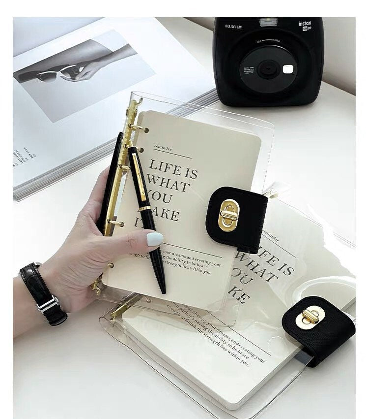 2024 Modern Clear Binder Planner | PVC Plastic Binder | A5 Personal A7 Size | 6 Ring Binder
