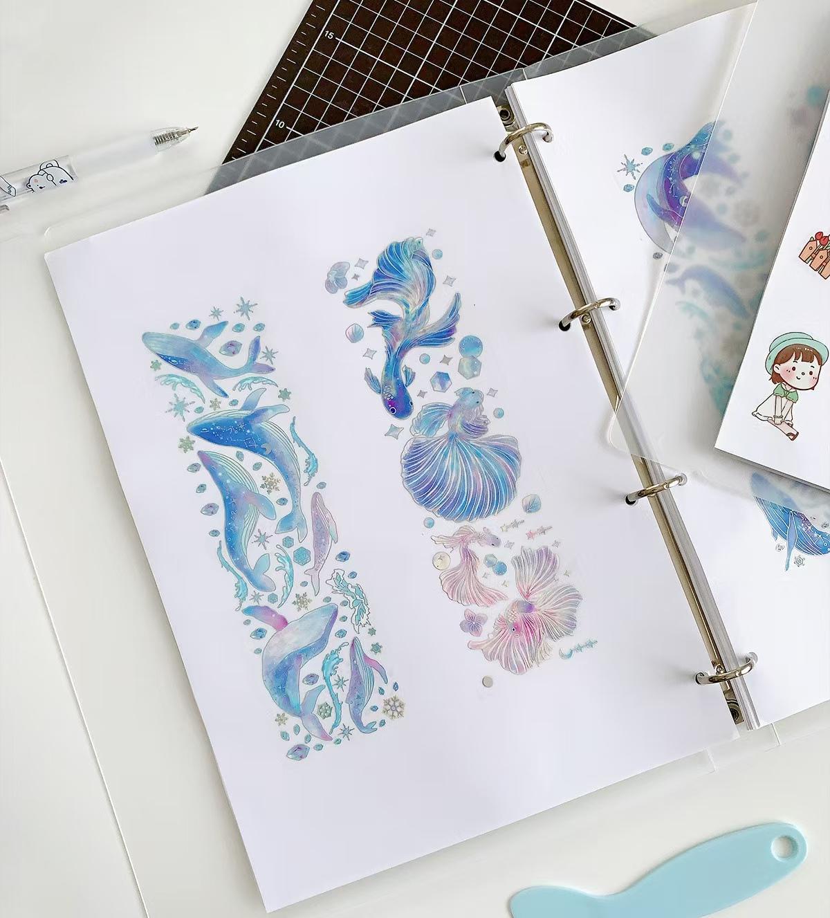 A5 A6 Release Paper Book | Sticker Tape Collection Book | Sticker Book | Reusable Release Pages | Sticker Organizer Storage Book