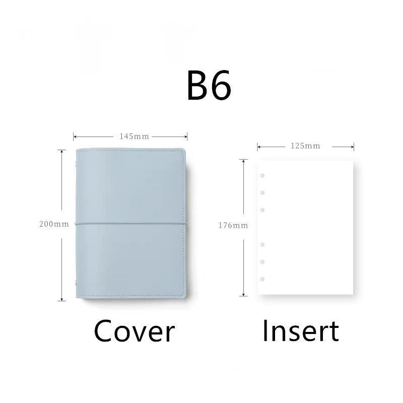 2025 B6 Vegan Leather 6 Ring Binder | 2025 Daily Weekly Planners | Journal Diary Agenda Notebook | Gift for Her | School Office Stationery