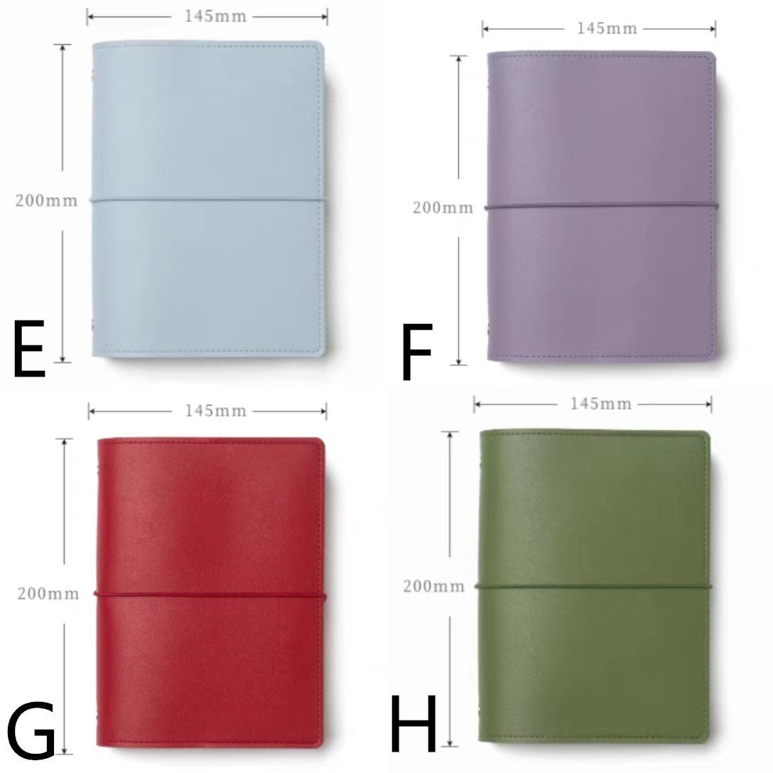2025 B6 Vegan Leather 6 Ring Binder | 2025 Daily Weekly Planners | Journal Diary Agenda Notebook | Gift for Her | School Office Stationery