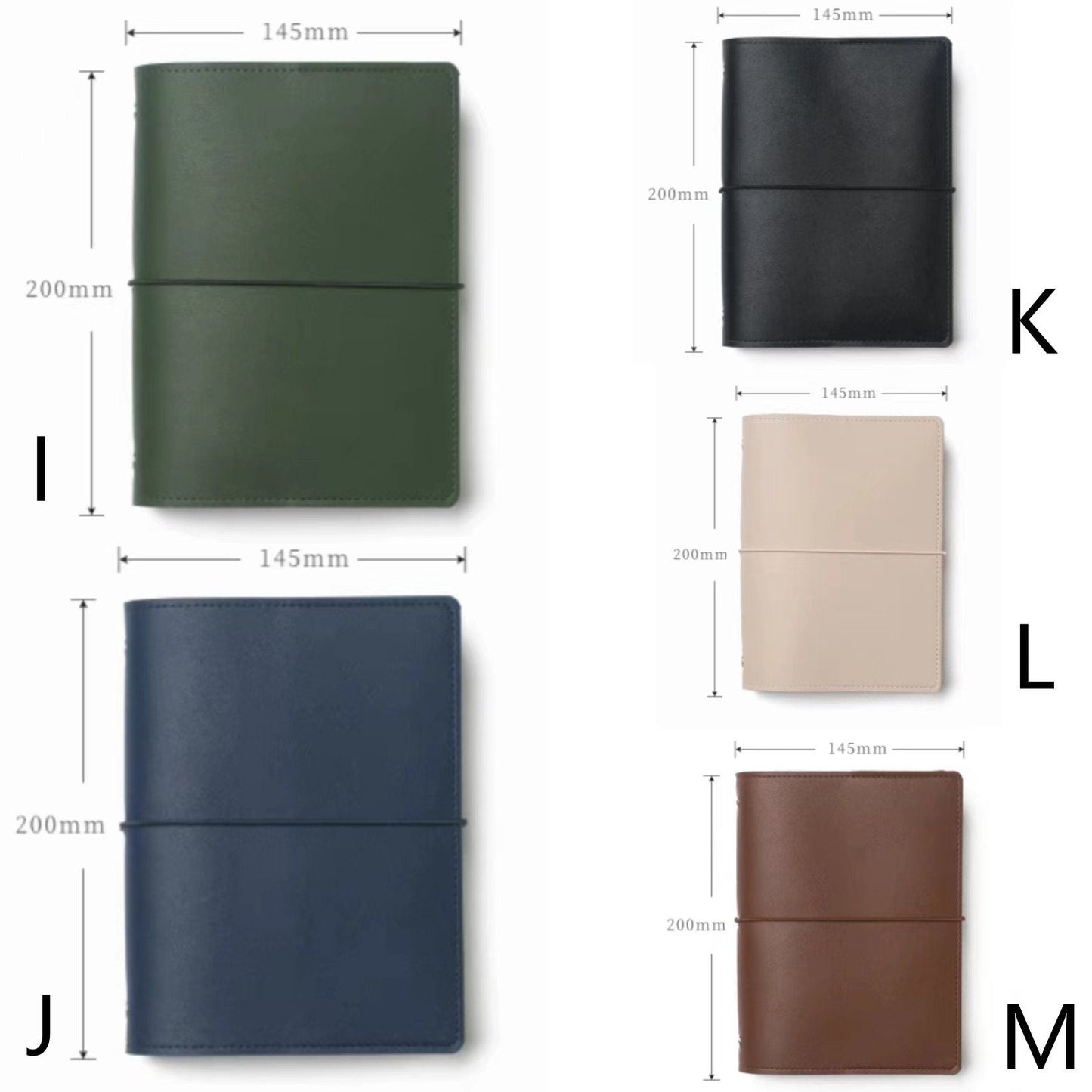 2025 B6 Vegan Leather 6 Ring Binder | 2025 Daily Weekly Planners | Journal Diary Agenda Notebook | Gift for Her | School Office Stationery