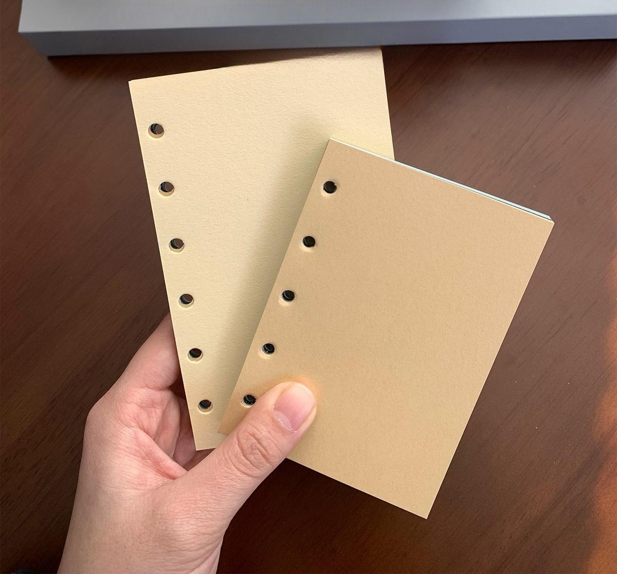 20 Colors M5 A7 True A6 Blank 6 Ring Planner Inserts | 120gsm Papers | Six Ring Binder Refill Paper | Loose-leaf Refills Planner Accessories