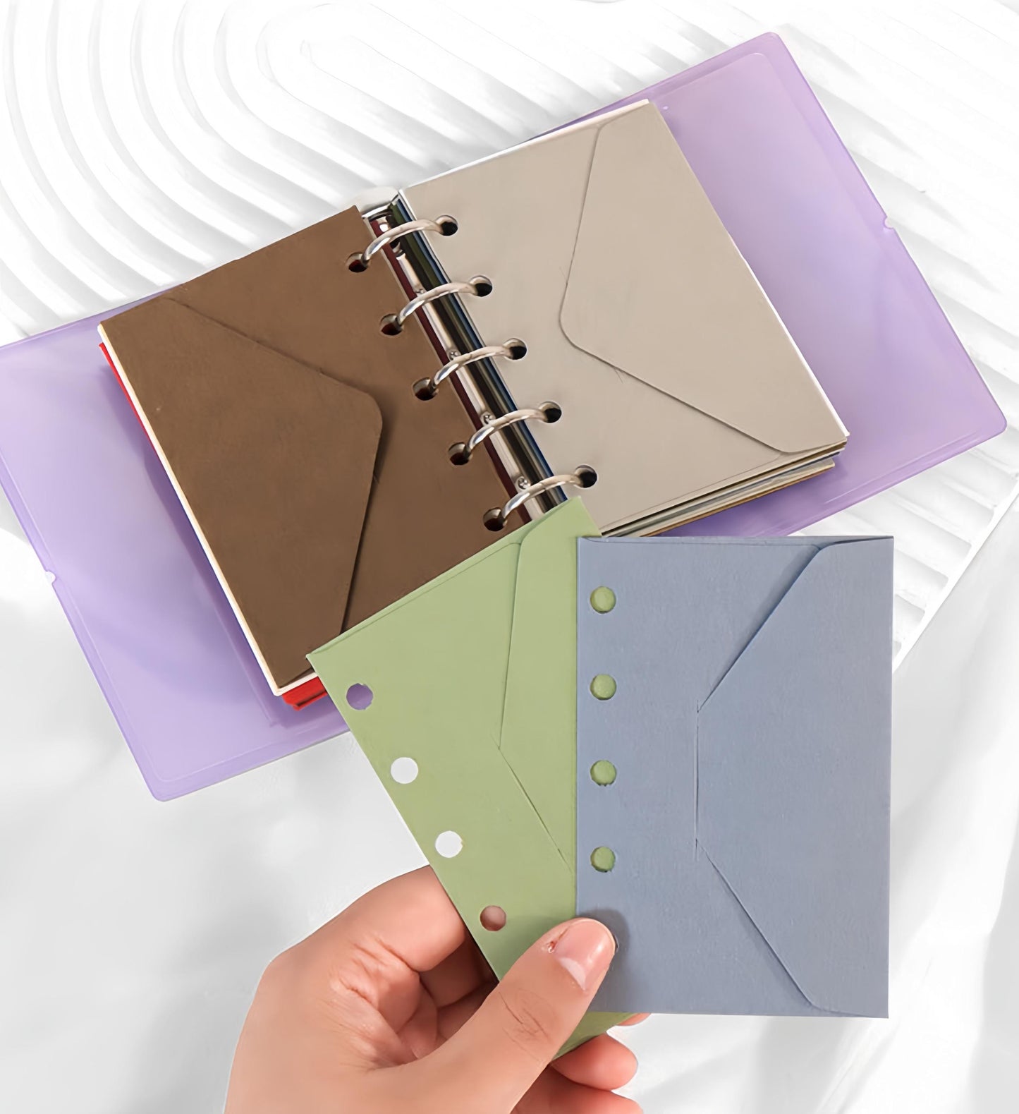 M5 5 Ring Binder Envelope | Colored Envelopes | M5 A8 Planner Sticker Organizer | Refillable Binder Planner Refills Inserts Accessories