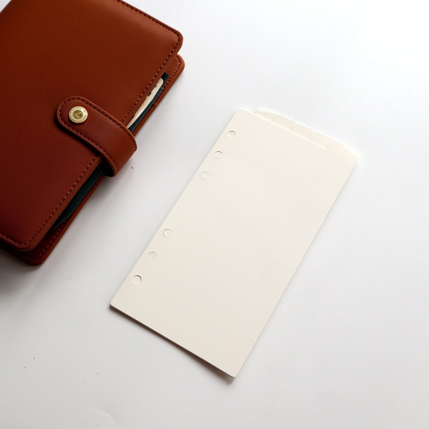White Planner Dividers | Personal A5 | 6 Rings Planner Divider | Filofax | kikki.K