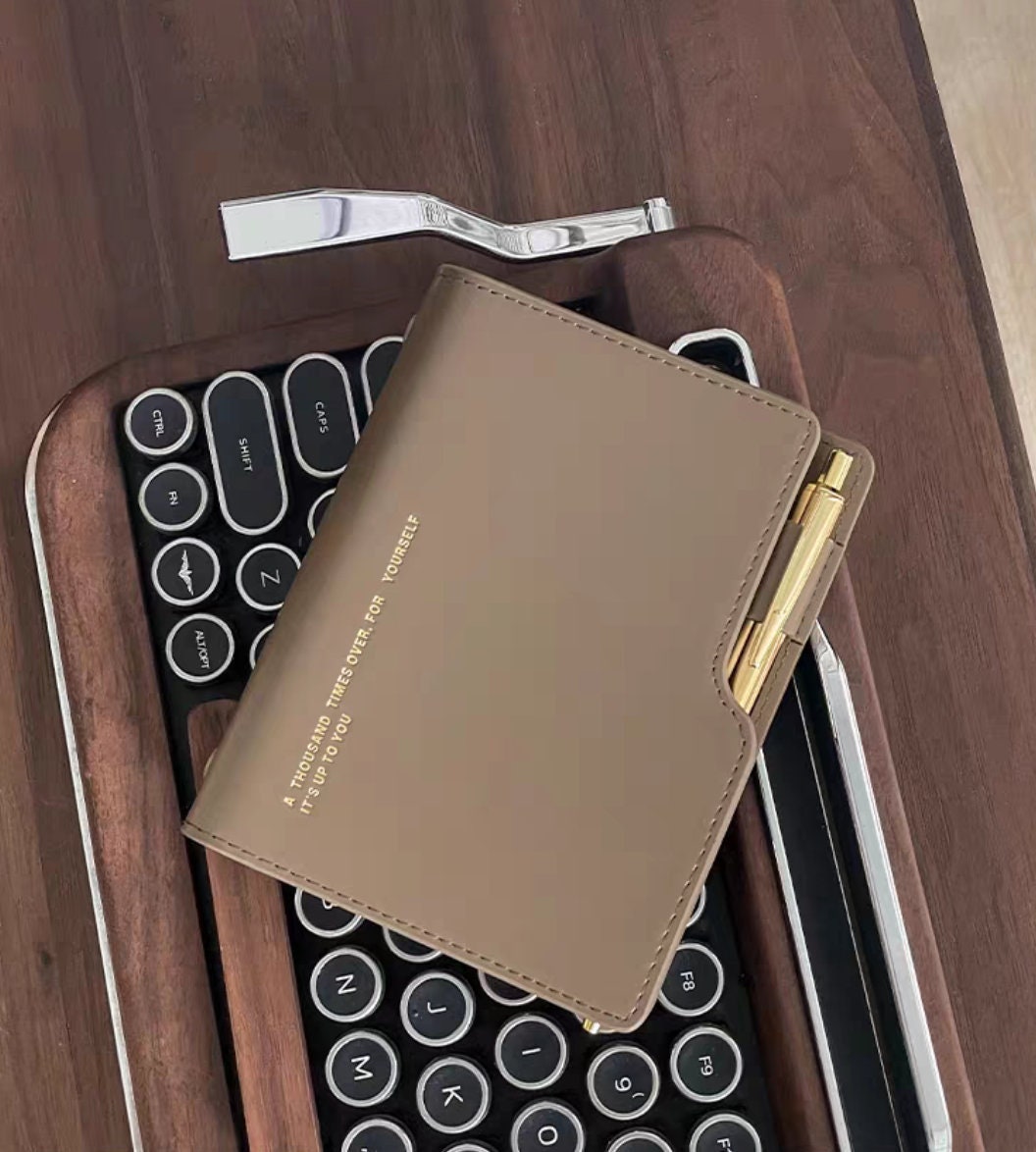 A5 A7 6 Ring Planner Binder Notebook | Card Holder | Refillable Notebook Journal | Portable Diary Planner Organizer Business Office