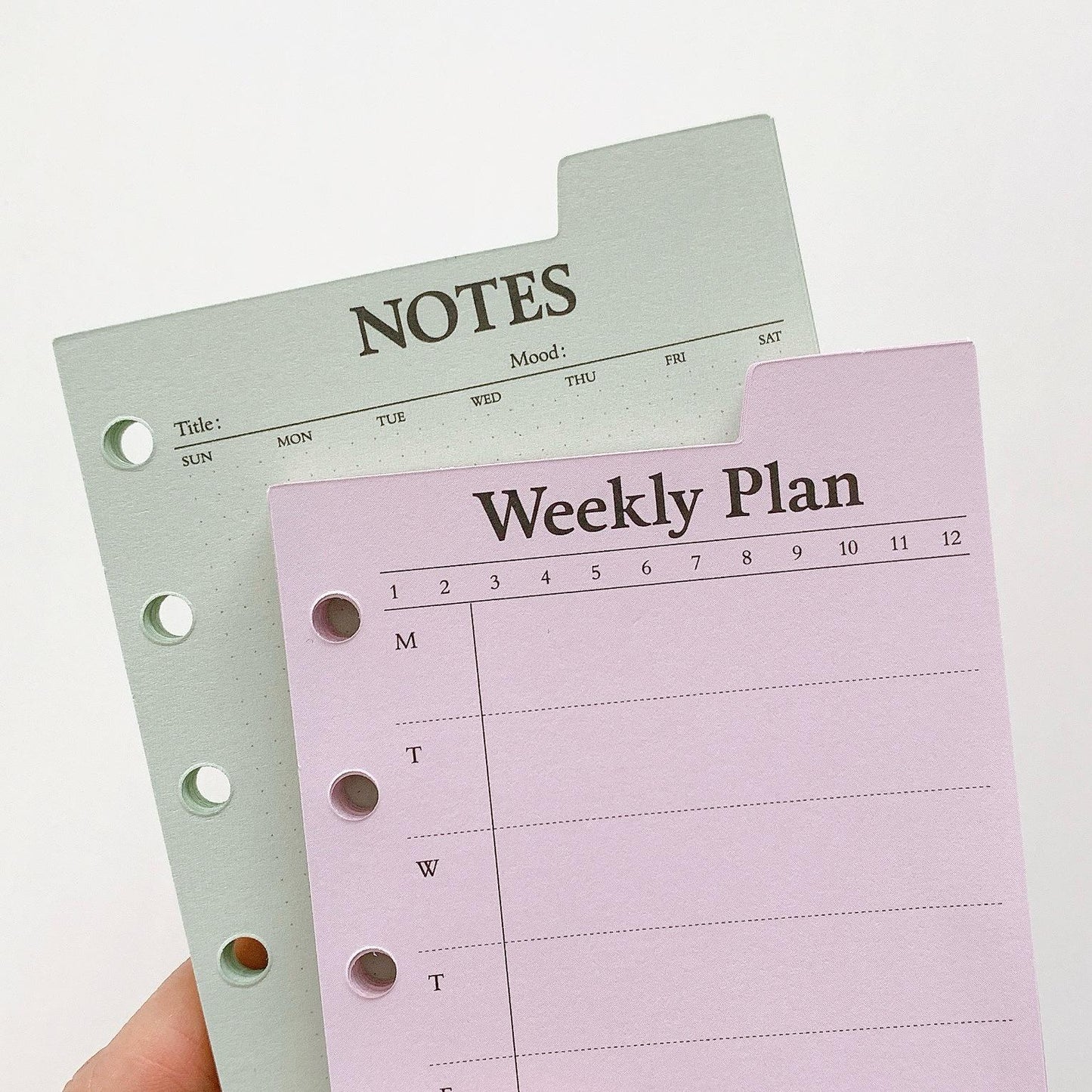 M5 A7 Printed Planner Inserts | 6 Ring Binder Refillable Planner Refills | | Check List Daily Plan To Do List Weekly Plan Memo Inserts