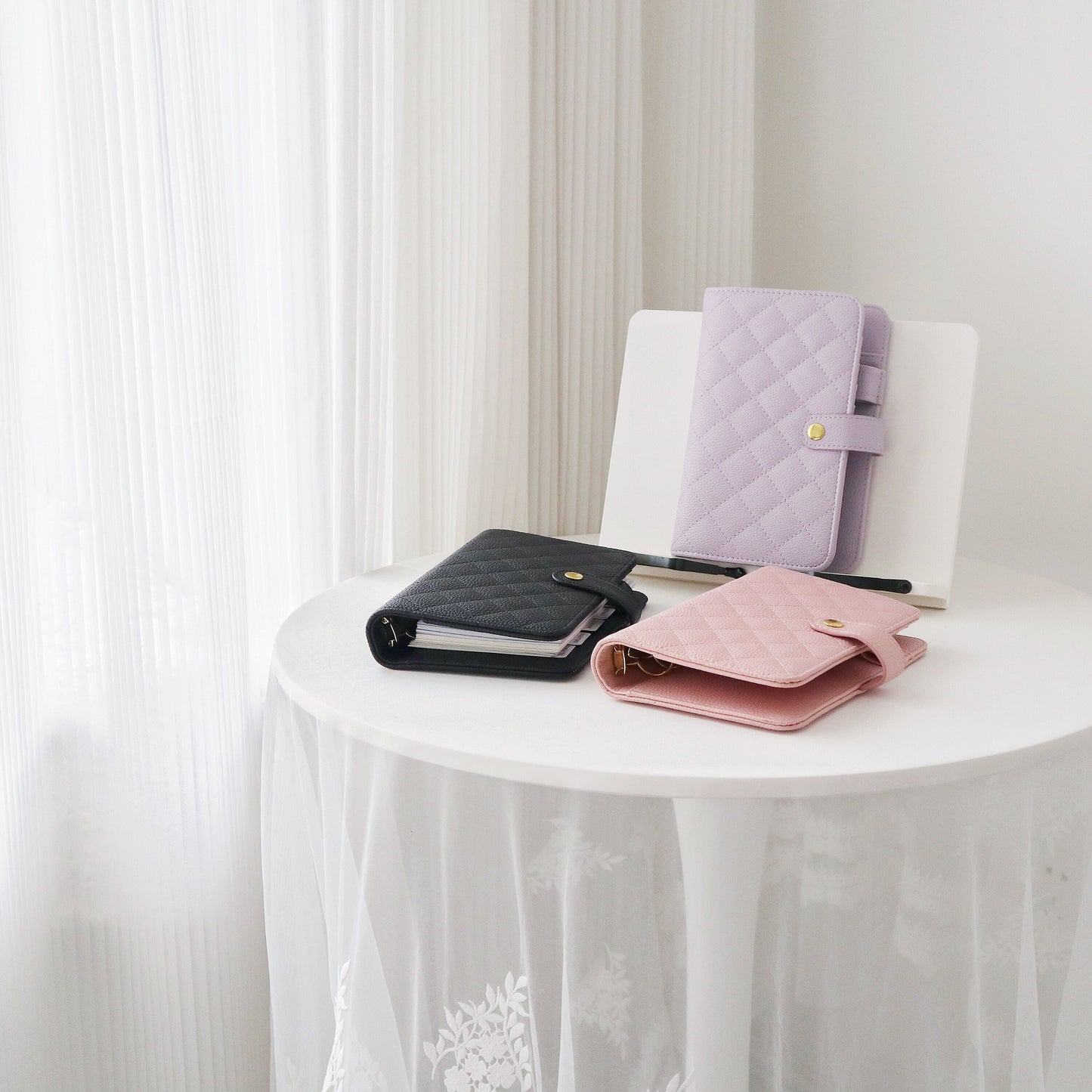 2025 Vegan Leather Binder Planner | A5 A6 Personal Size Planner | Planner Cover | Undated Planner Journal | Gift for Her