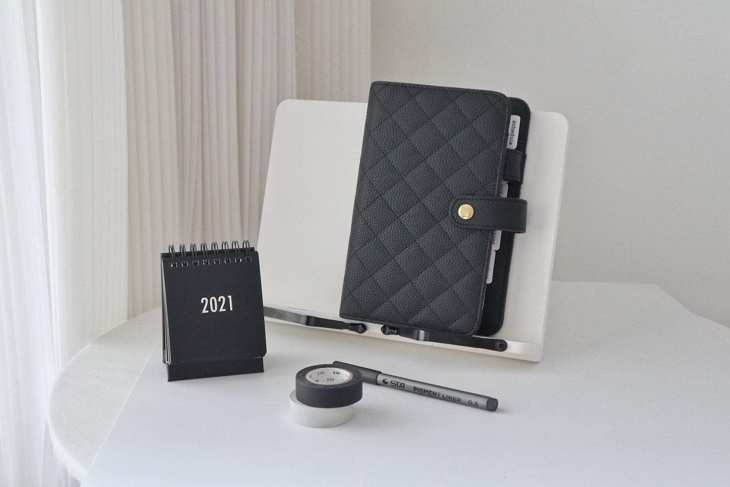 2025 Vegan Leather Binder Planner | A5 A6 Personal Size Planner | Planner Cover | Undated Planner Journal | Gift for Her