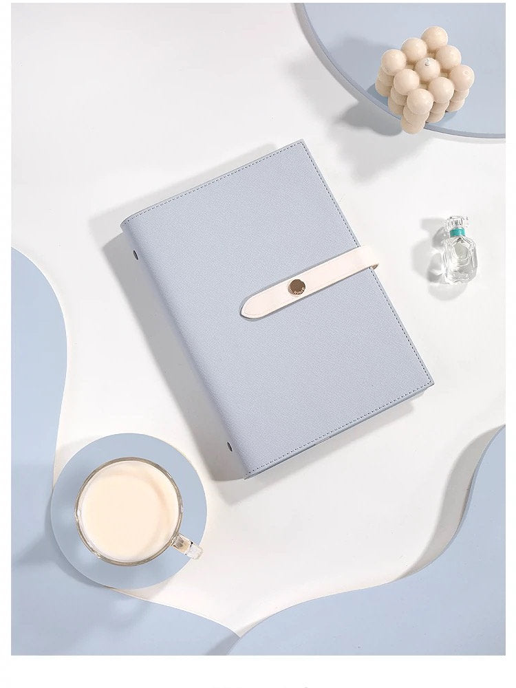 2025 A5 A6 Leather 6 Ring Binder | Planner Cover | Journal Agenda Notebook | Luxury Gift for Her | School Office Stationery