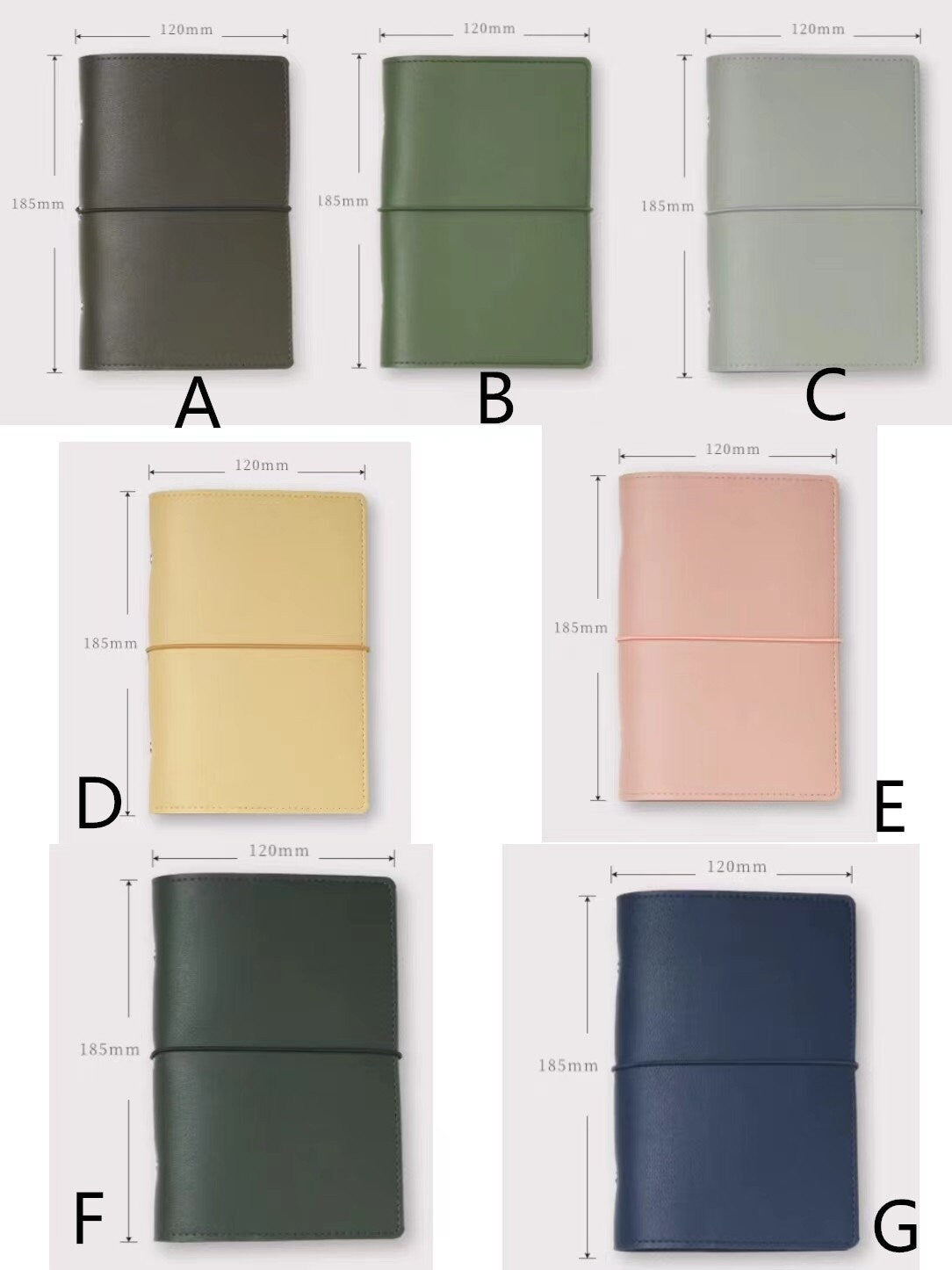 2025 Personal A6 PU Leather 6 Ring Binder | Planners | Journal Diary Agenda Planner | Gift for Her | School Office Stationery