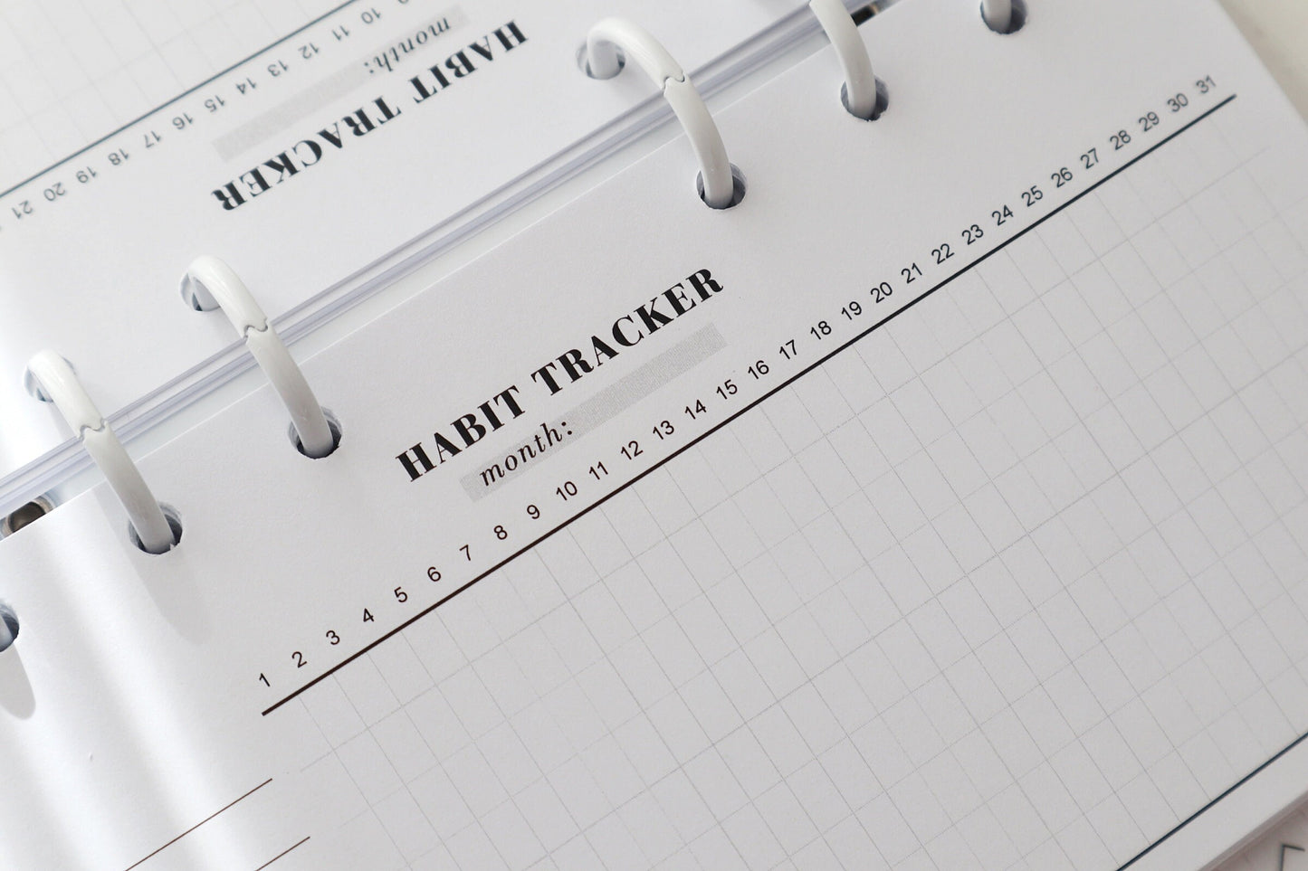Printed Minimal Habit Tracker Planner Inserts | 20 Sheets | Habit Planner | Personal A5 A6 | 6 Rings Planner | Binder Refills