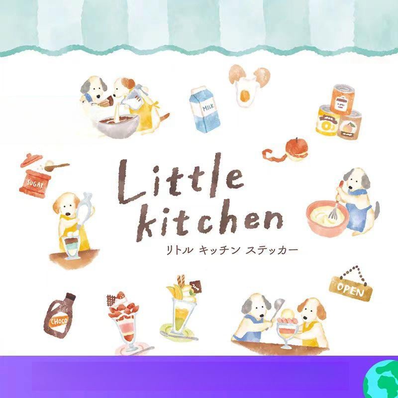 Mind Wave Cute Japanese Stickers | Animal Little Kitchen Cooking Cake Food Decorative Stickers | Planner Journal Collage DIY Bujo Supplies