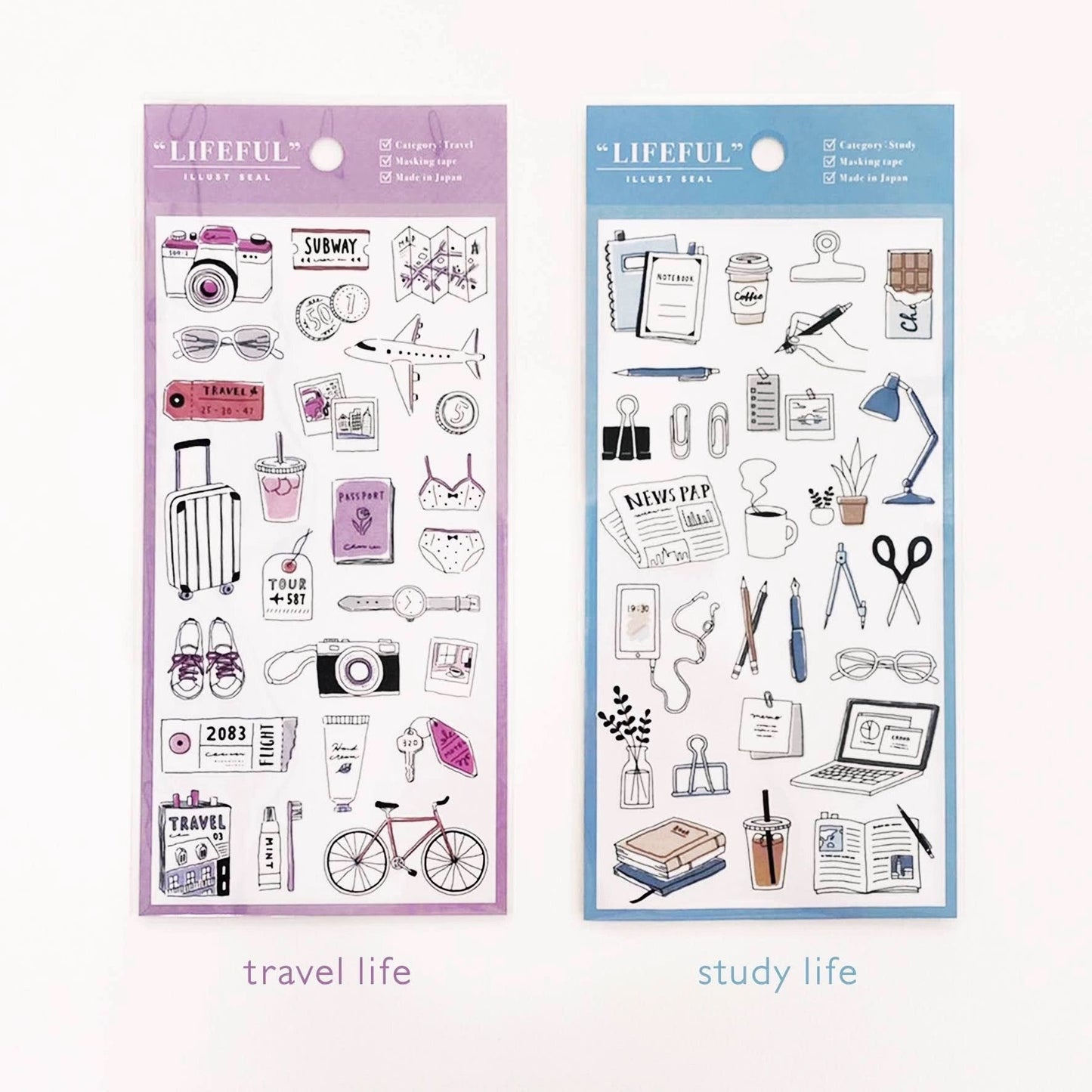 Mind Wave Lifefu Japanesel Stickers | Travel Flower Coffee Study Room Cosme Decorative Stickers | Junk Journal Collage Scrapbooking Supplies