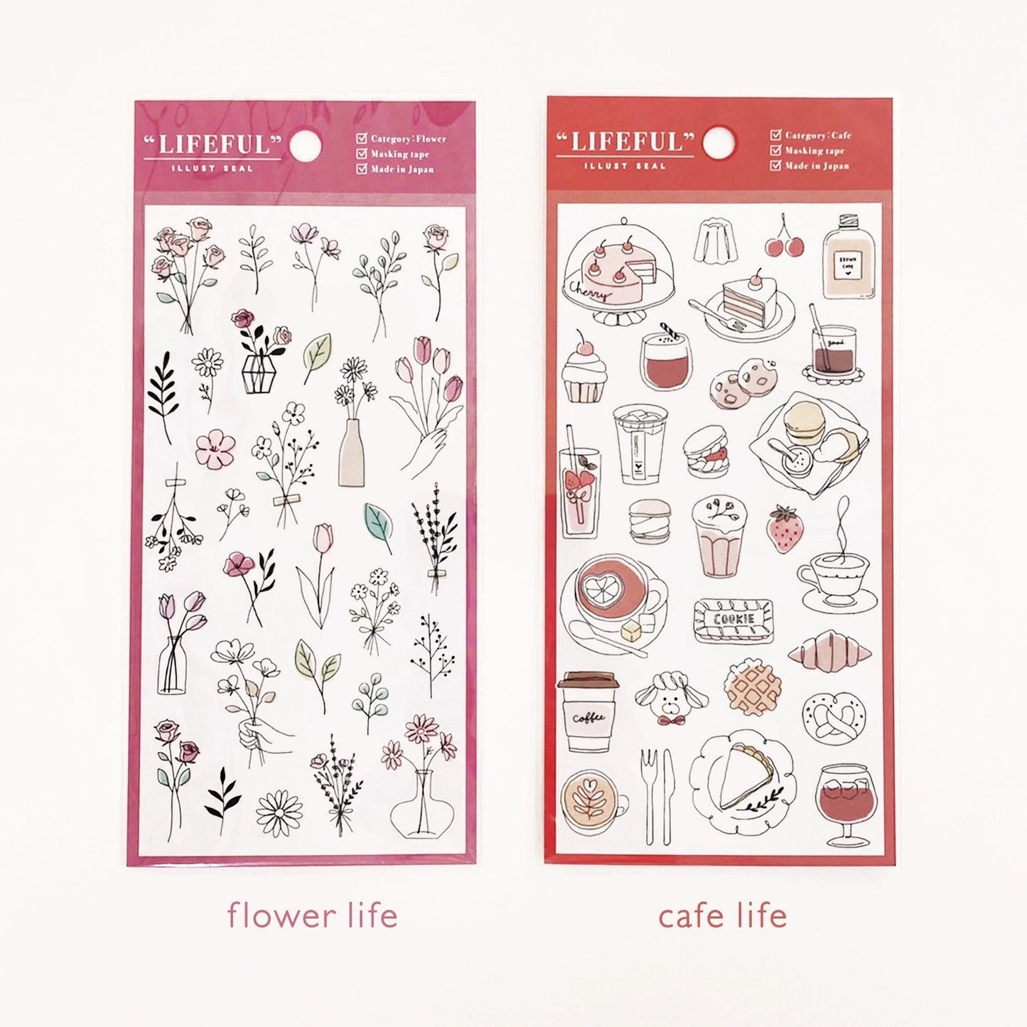 Mind Wave Lifefu Japanesel Stickers | Travel Flower Coffee Study Room Cosme Decorative Stickers | Junk Journal Collage Scrapbooking Supplies