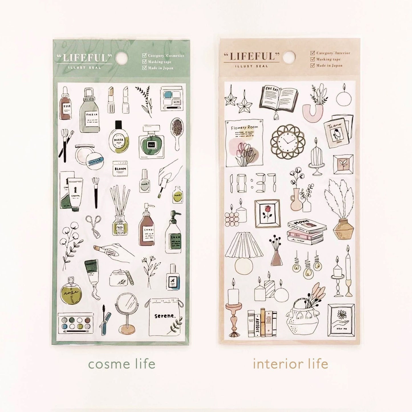 Mind Wave Lifefu Japanesel Stickers | Travel Flower Coffee Study Room Cosme Decorative Stickers | Junk Journal Collage Scrapbooking Supplies