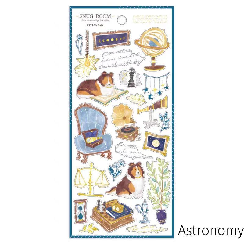 Mind Wave Snug Room Japanese Stickers | Coffee Bread Flower Book Home Decorative Stickers | Cute Planner Journal Collage DIY Supplies