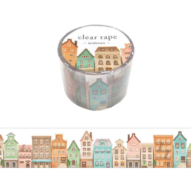 Mind Wave Decorative PET Tape | Midtown Girl's Closet | Japanese PET Masking Tape | Cute Planner Journal Collage Scrapbooking Supplies
