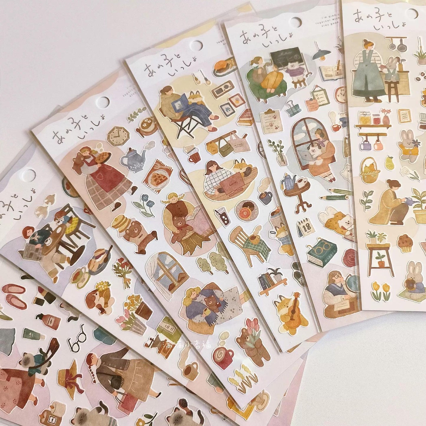 Mind Wave Cute Daily Life Girls Japanese Stickers | Food Coffee Book Fashion Life Decorative Stickers | Planner Journal Collage DIY Supplies