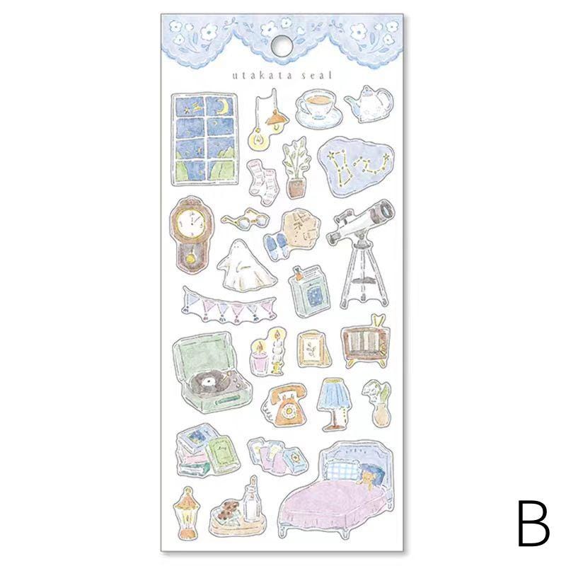 Mind Wave Drawing Life Japanese Stickers | Fashion Flower Food Travel Room Animal Decorative Stickers | Planner Journal Collage Supplies