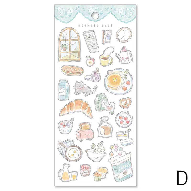 Mind Wave Drawing Life Japanese Stickers | Fashion Flower Food Travel Room Animal Decorative Stickers | Planner Journal Collage Supplies
