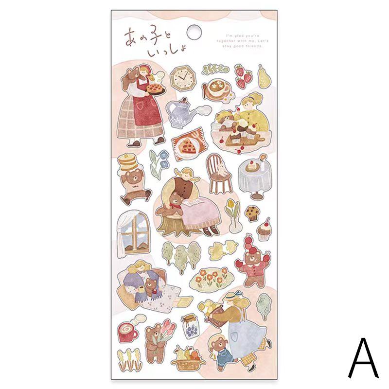 Mind Wave Cute Daily Life Girls Japanese Stickers | Food Coffee Book Fashion Life Decorative Stickers | Planner Journal Collage DIY Supplies