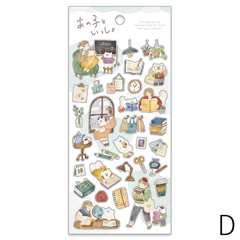 Mind Wave Cute Daily Life Girls Japanese Stickers | Food Coffee Book Fashion Life Decorative Stickers | Planner Journal Collage DIY Supplies